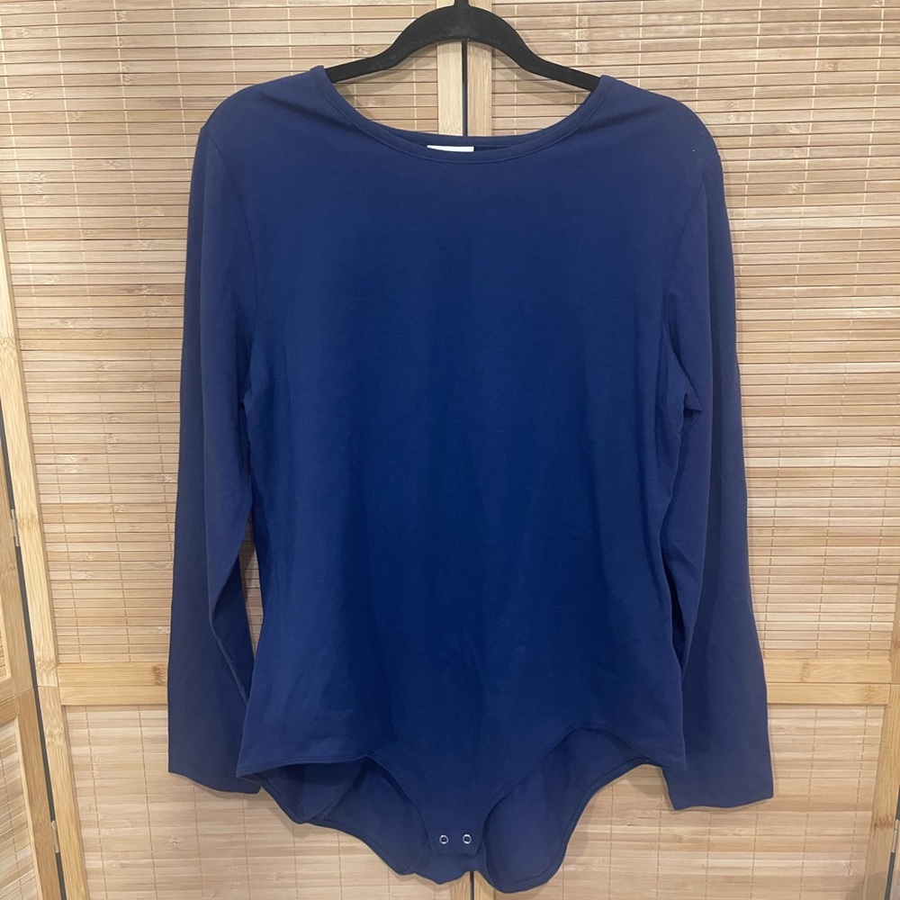 LulaRoe navy blue long sleeve one piece top shirt bodysuit woman’s XXL  20 22